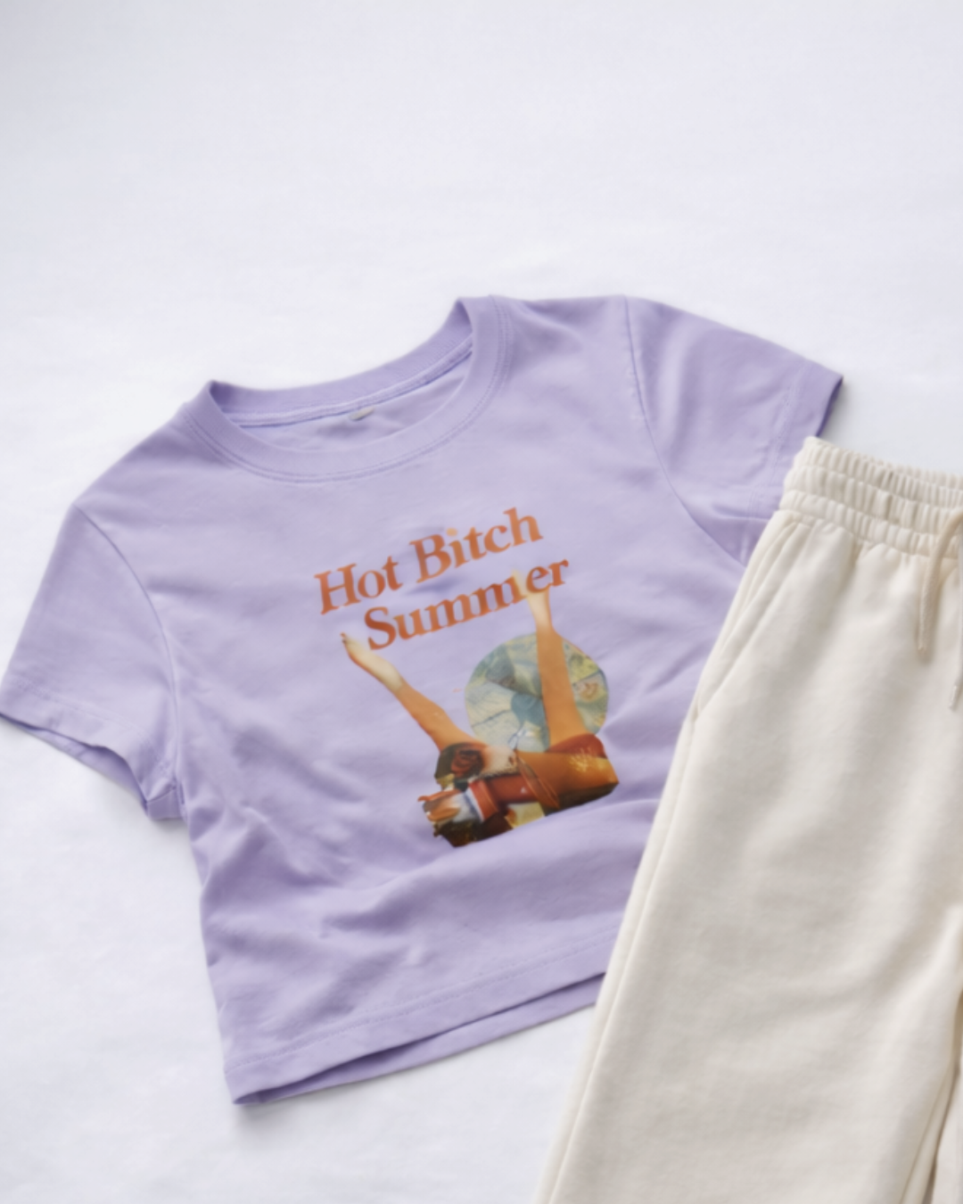 Hot B*tch Summer - Combo Set | Lavender & Off-White