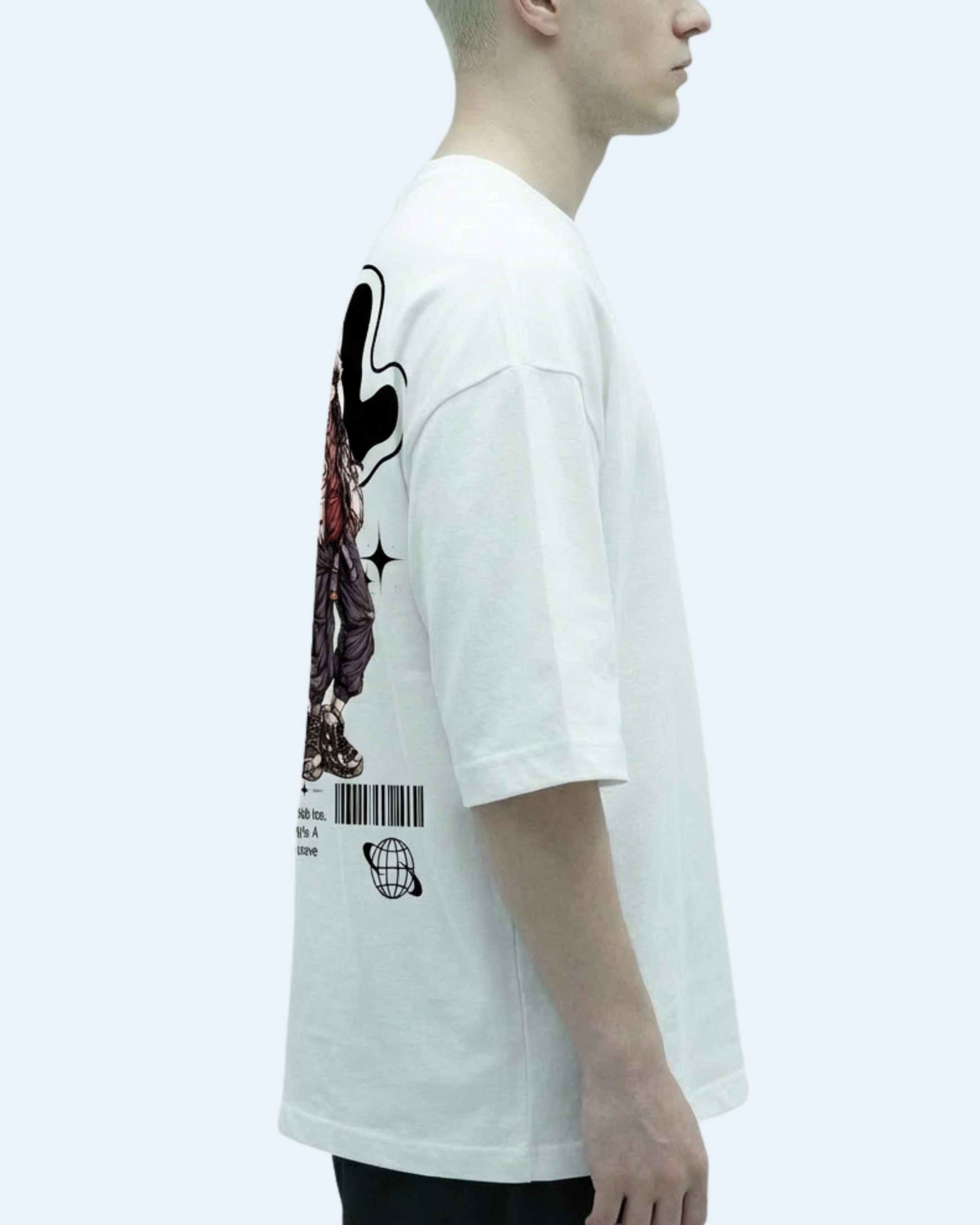 Sukuna & Gojo - Unisex Oversized T-Shirt | White