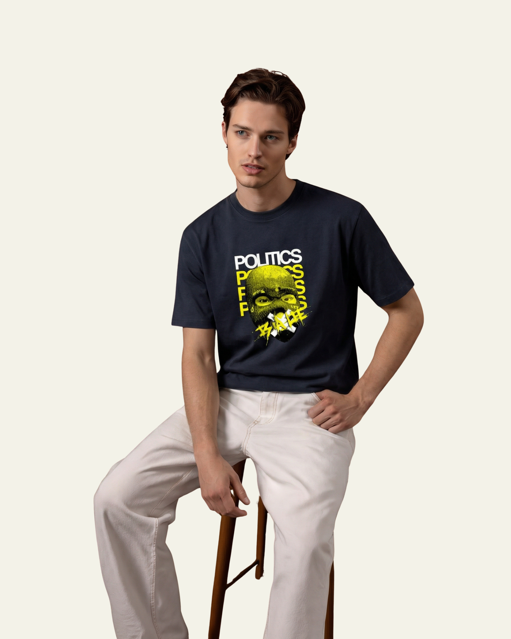 Politics - Unisex Crew T-Shirt | Navy Melange