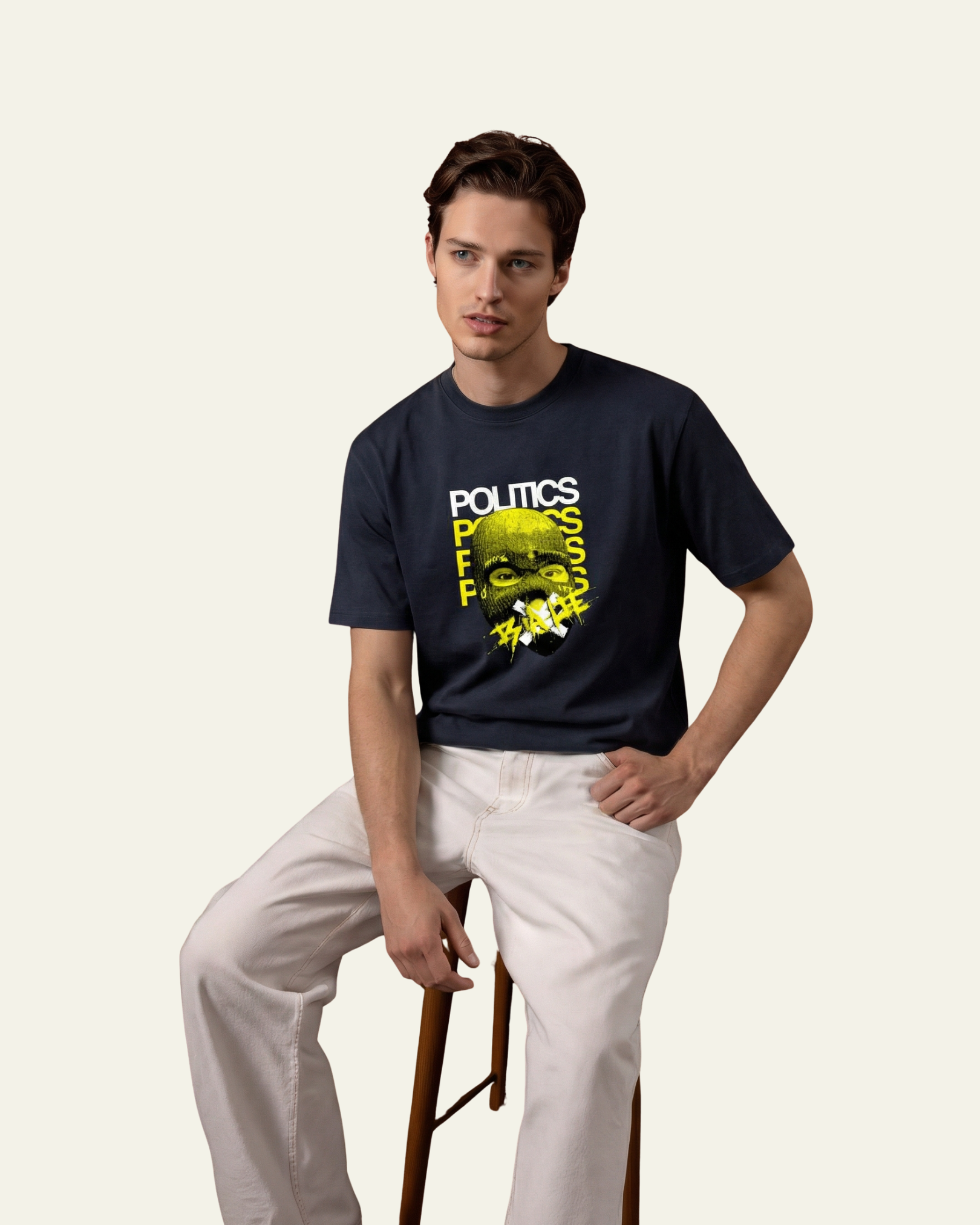 Politics - Unisex Crew T-Shirt | Navy Melange