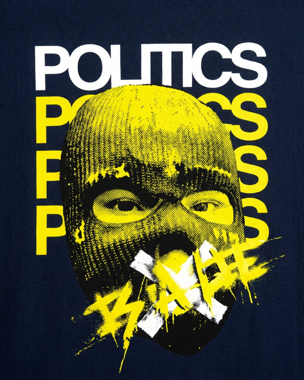 Politics - Unisex Crew T-Shirt | Navy Melange
