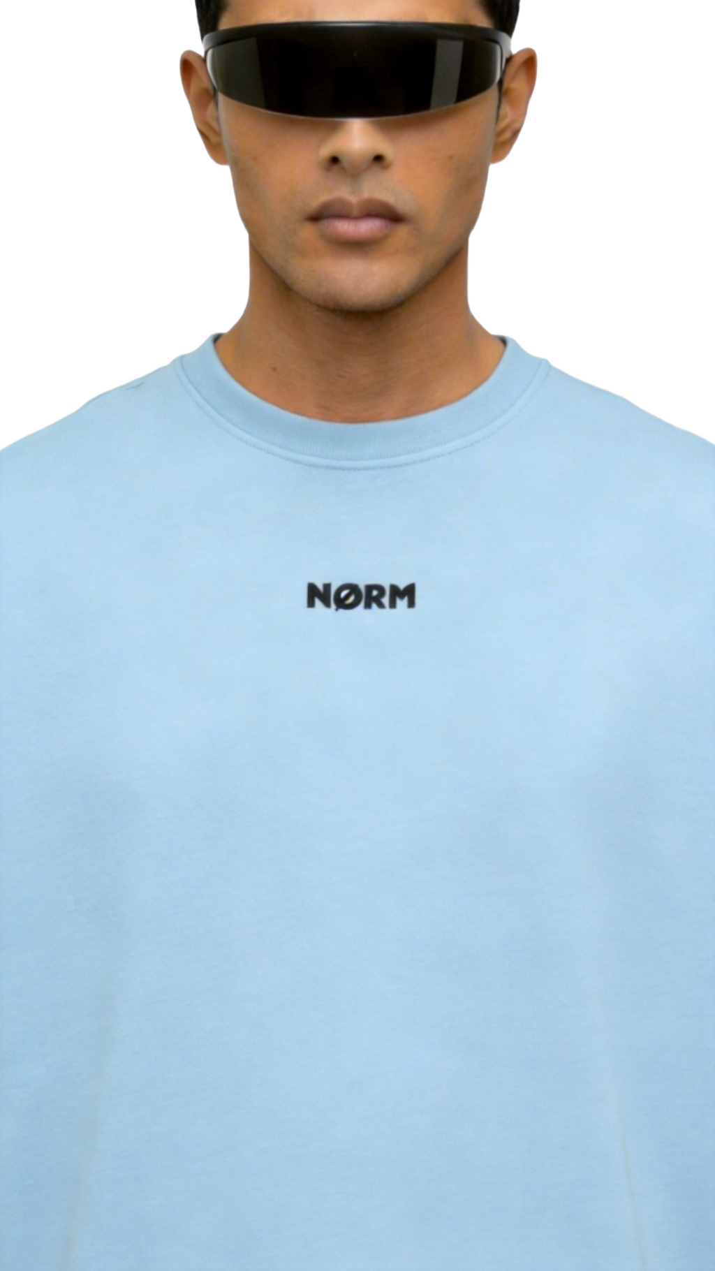 Freedom - Graphic Terry Oversized T-Shirt | Baby Blue