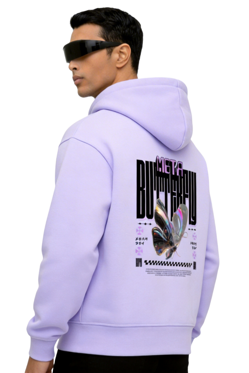 Butterfly Effect - Graphic Oversized Hoodie | Lavender