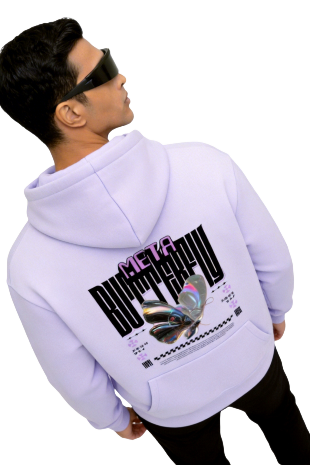 Butterfly Effect - Graphic Oversized Hoodie | Lavender