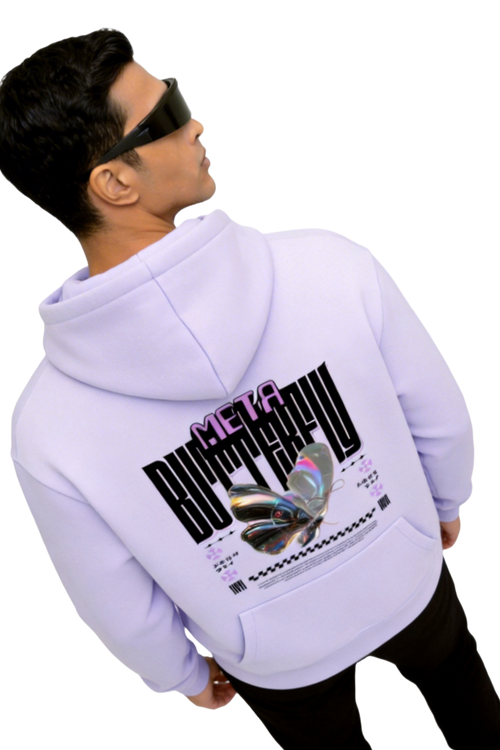 Butterfly Effect - Graphic Oversized Hoodie | Lavender