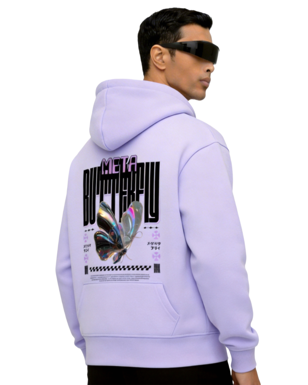 Butterfly Effect - Graphic Oversized Hoodie | Lavender