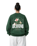 Bloom - Graphic Oversized Sweatshirt | Dark Green