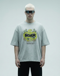 Snake Friends - Unisex Oversized Standard T-Shirt | Grey Milange
