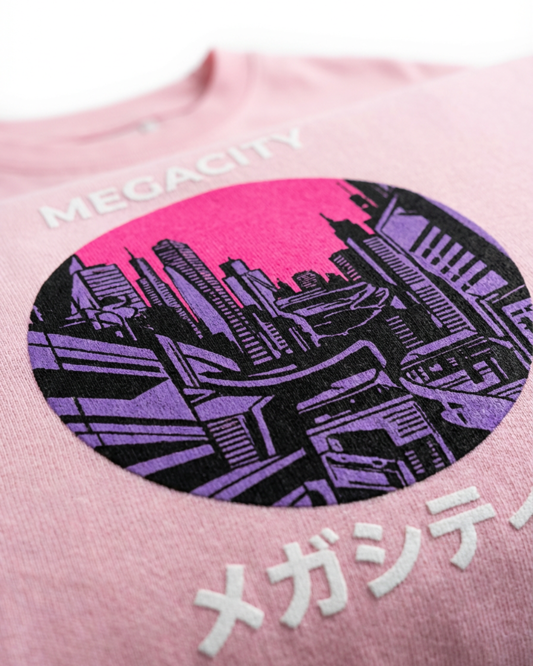 Japanese Dreamy Night - Unisex Oversized Standard T-Shirt | Baby Pink