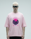 Japanese Dreamy Night - Unisex Oversized Standard T-Shirt | Baby Pink
