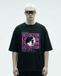 Distortion - Unisex Oversized Standard T-Shirt | Black